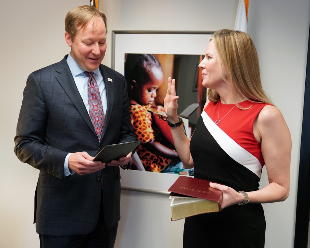 Jennifer Hazelton swearing in ceremony