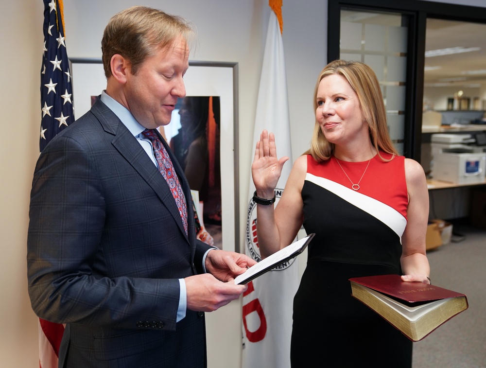 Jennifer Hazelton swearing in ceremony