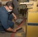 George Washington Sailor Cleans Deck