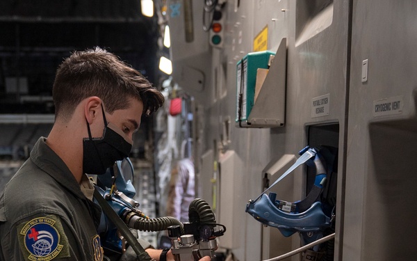 729th AS provides airlift for 452 AES check rides