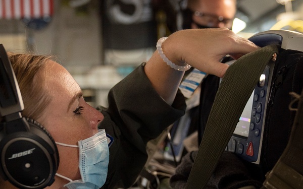 729th AS provides airlift for 452 AES check rides