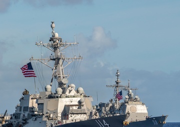Nimitz and Theodore Roosevelt Carrier Strike Groups (CSG) conduct dual carrier operations