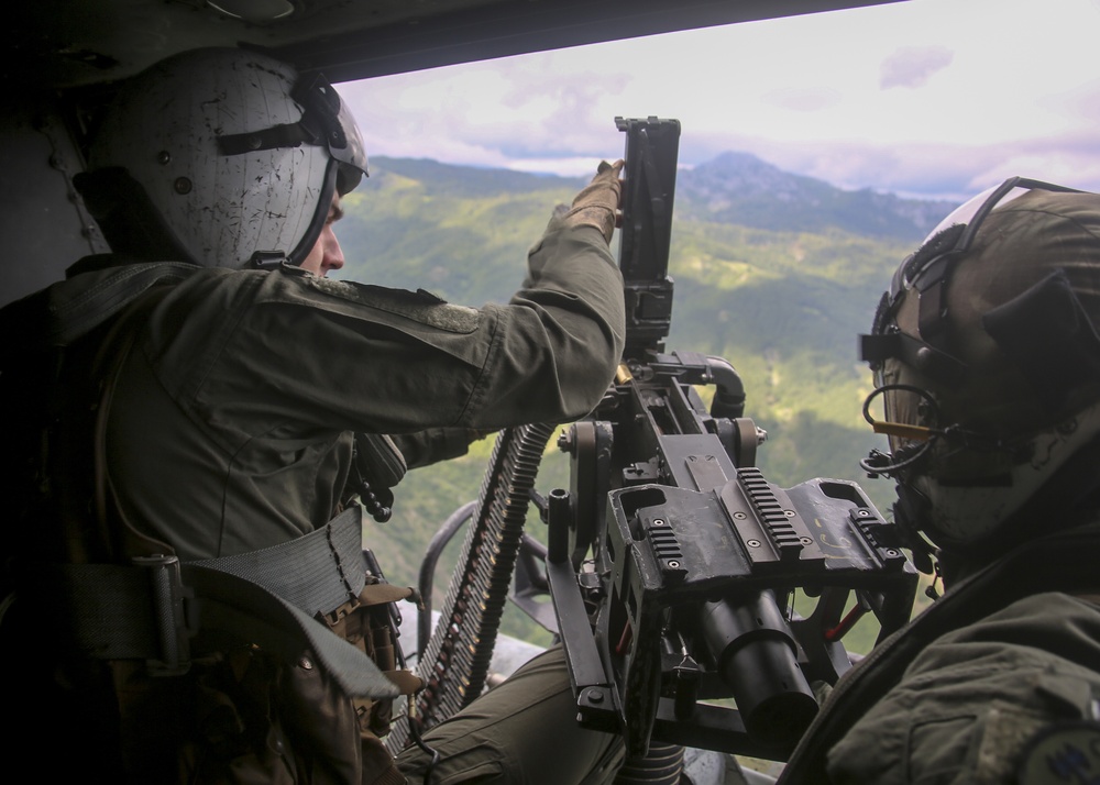Marine Expeditionary Unit aviation assets conduct live-fire training in Albania