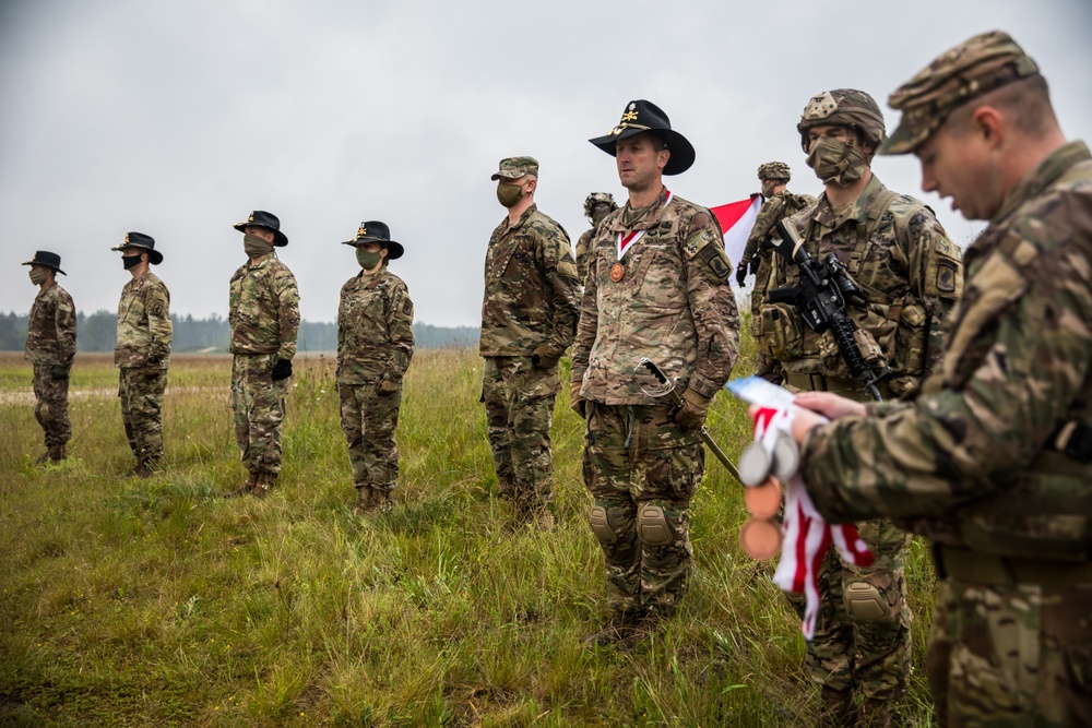 1-91 Cav, 173rd commander inducts Paratroopers into the Order of St. George