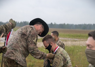 1-91 Cav, 173rd commander inducts Paratroopers into the Order of St. George