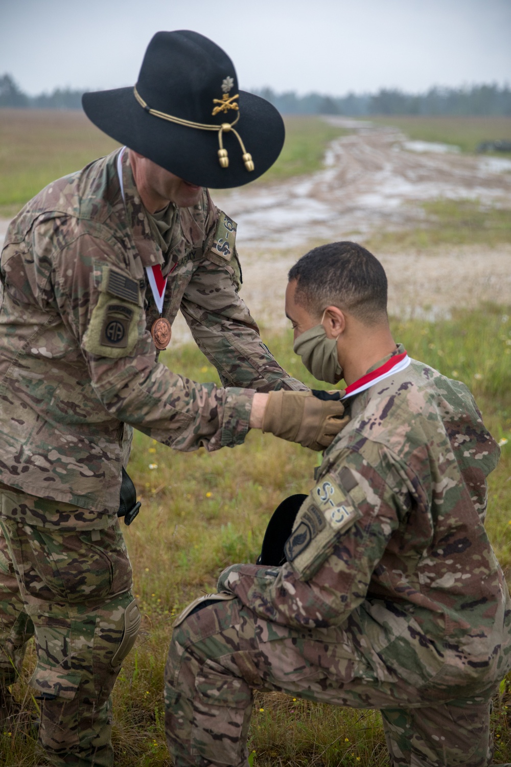 1-91 Cav, 173rd commander inducts Paratroopers into the Order of St. George