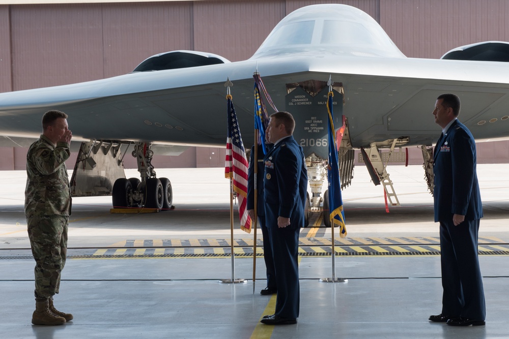 Whiteman Air Force Base 509th Maintenance Group celebrates change of command ceremony