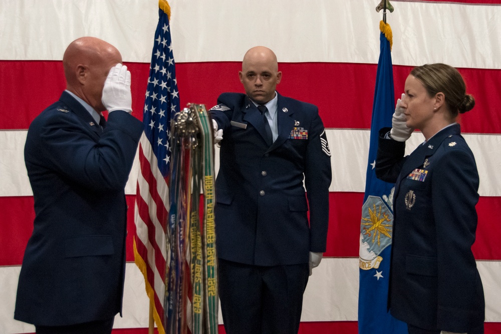 379th Space Range Squadron change of command