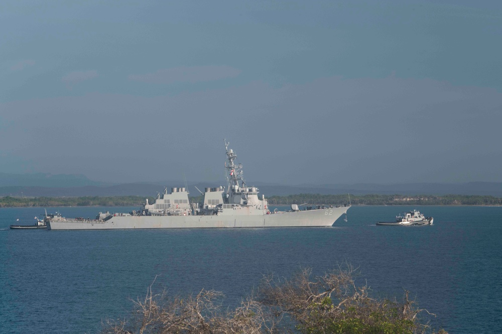 USS Fitzgerald (DDG 62) arrives at Naval Station Guantanamo Bay