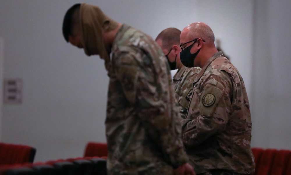 Soldiers Stand in Silence