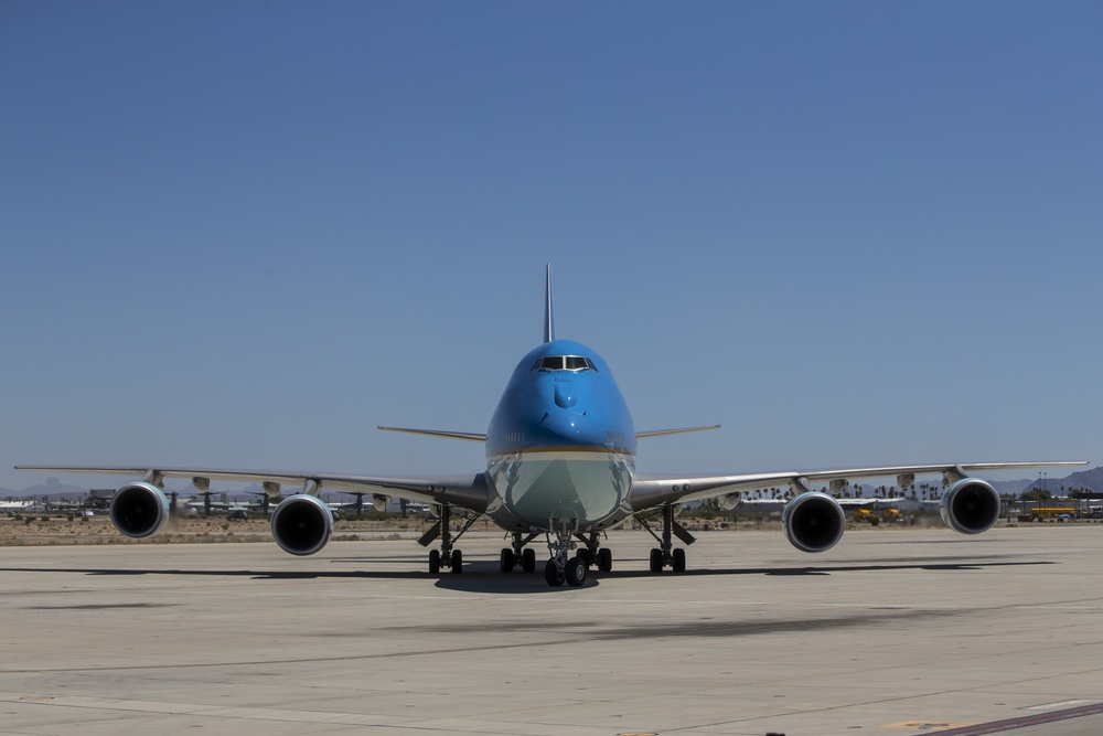 President Donald J. Trump arrives in Yuma