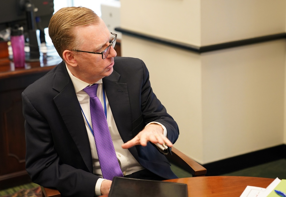 USAID Deputy Administrator Bonnie Glick meets with the U.S. Ambassador to Ecuador Michael J. Fitzpatrick