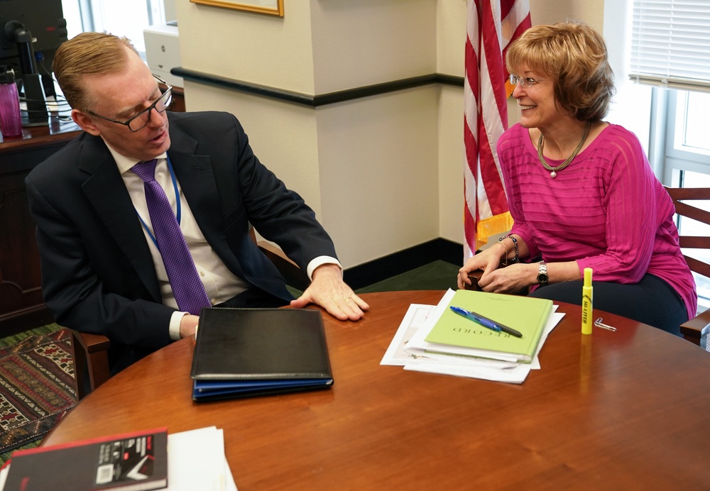 USAID Deputy Administrator Bonnie Glick meets with the U.S. Ambassador to Ecuador Michael J. Fitzpatrick