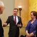 USAID Administrator Mark Green speaks at the Executive Council on Diplomacy luncheon.