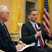 USAID Administrator Mark Green speaks at the Executive Council on Diplomacy luncheon.