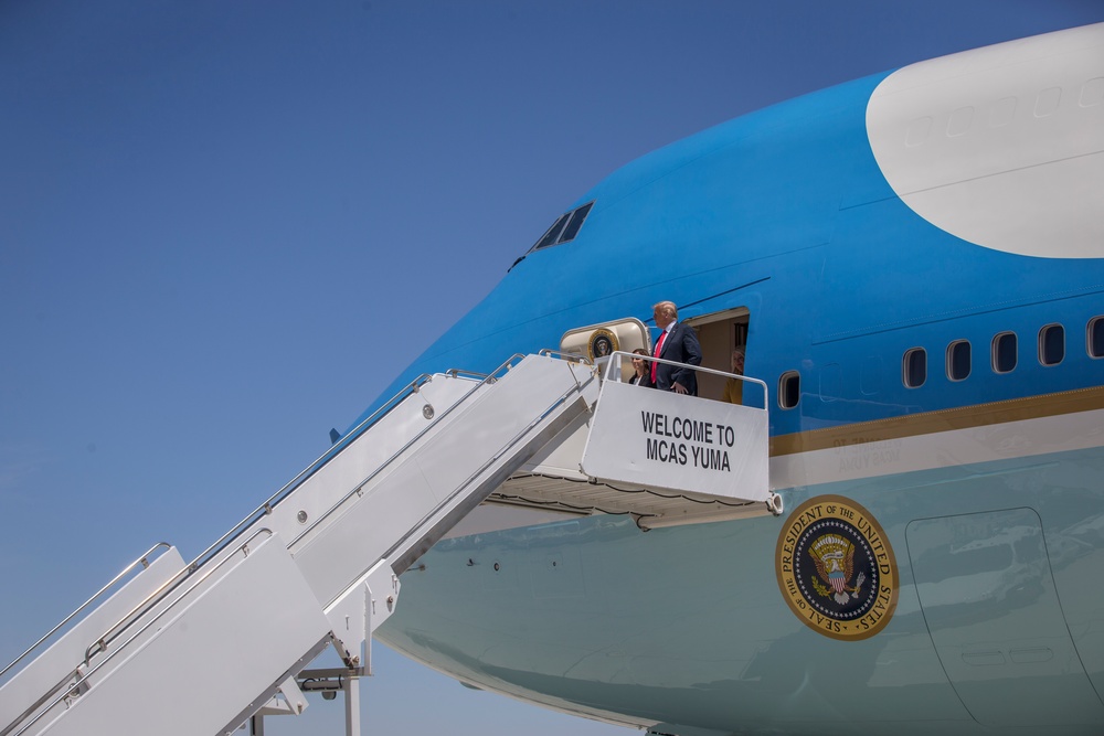 President Donald J. Trump Arrives in Yuma