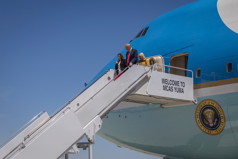 President Donald J. Trump Arrives in Yuma