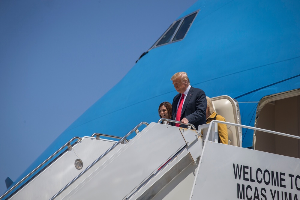 President Donald J. Trump Arrives in Yuma