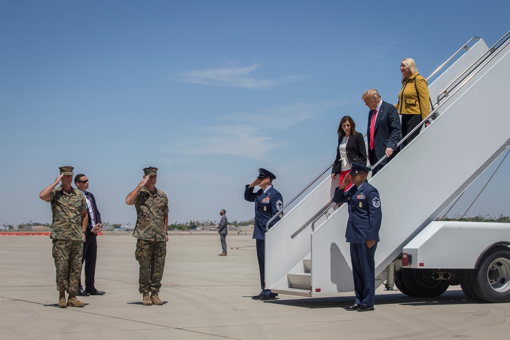 President Donald J. Trump Arrives in Yuma