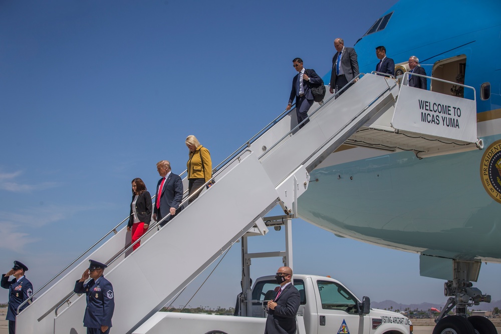 President Donald J. Trump Arrives in Yuma