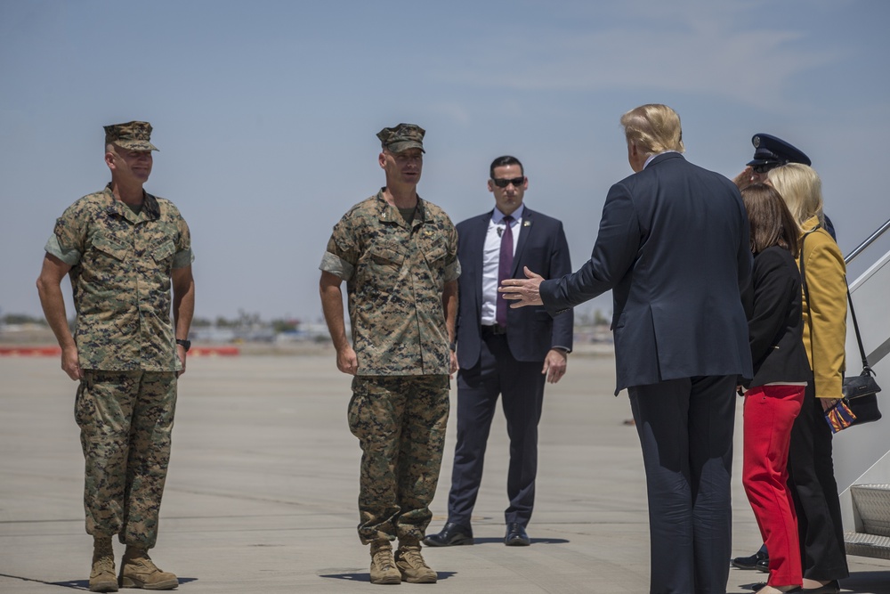 President Donald J. Trump Arrives in Yuma