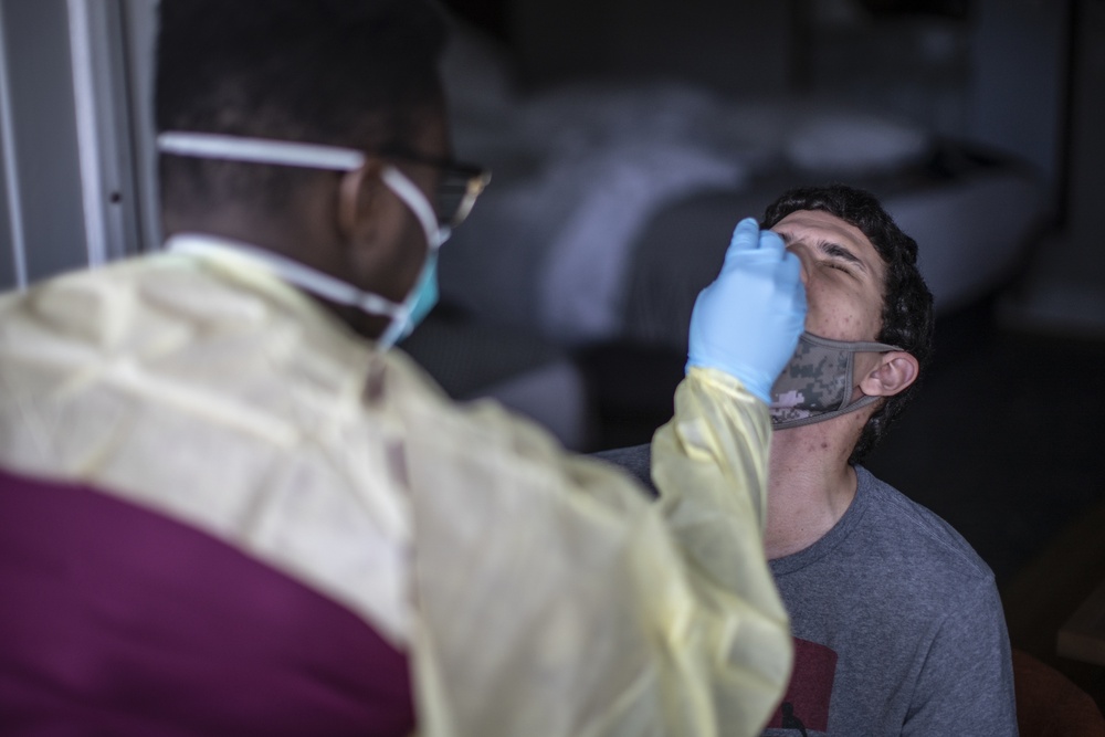 I MIG Marines and Sailors tested for COVID-19 before deployment