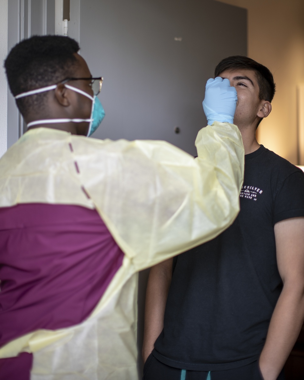 I MIG Marines and Sailors tested for COVID-19 before deployment