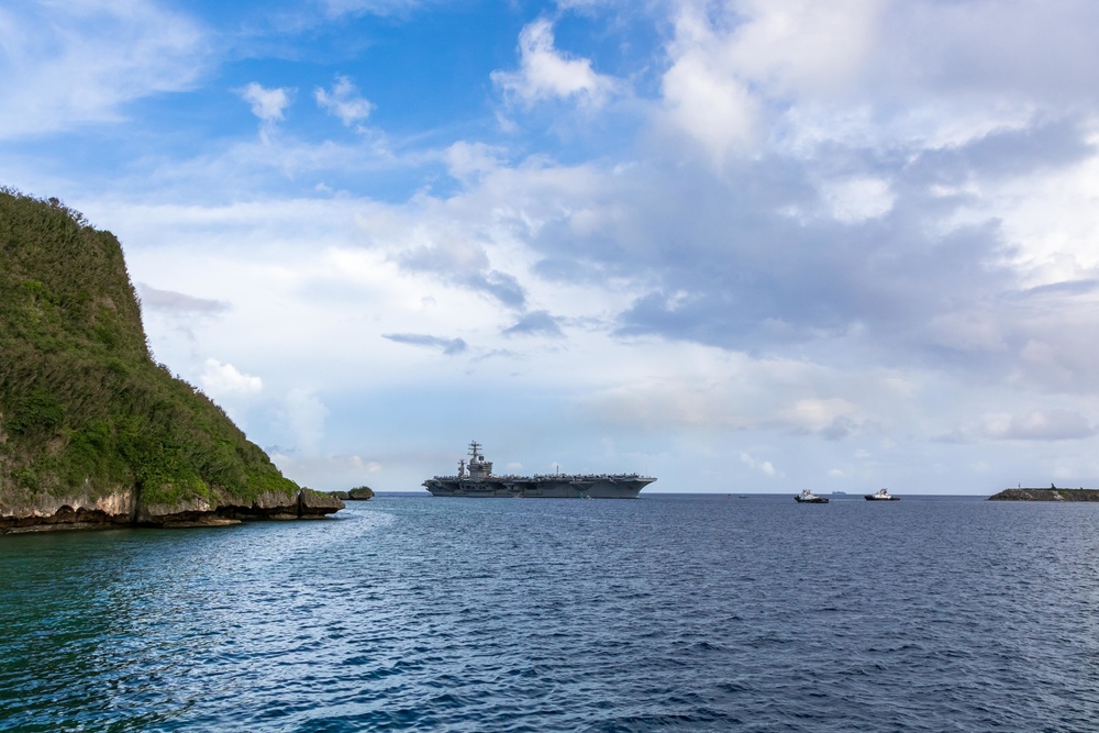 USS Nimitz Arrives in Guam