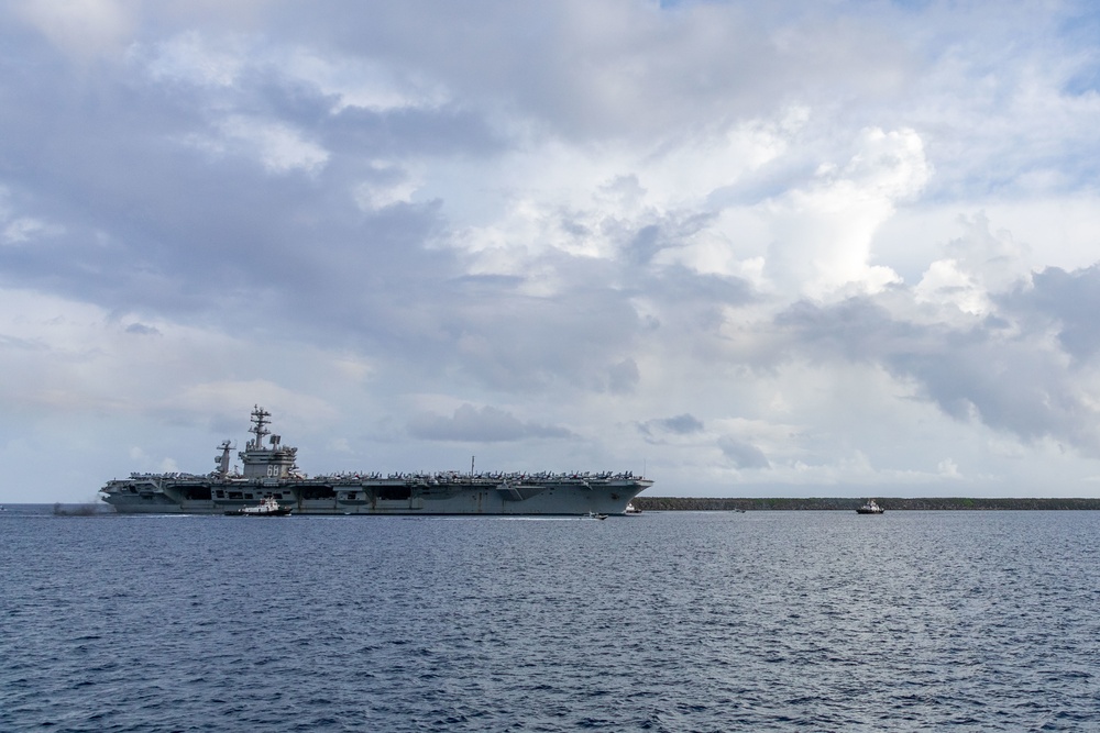 USS Nimitz Arrives in Guam