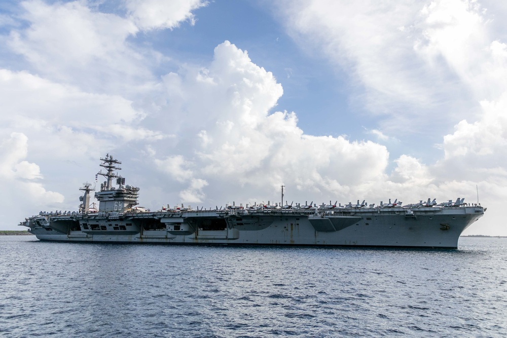 USS Nimitz Arrives in Guam