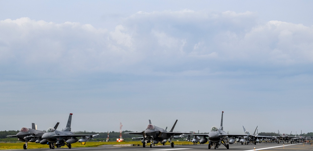 Misawa Air Base's first bilateral and joint Elephant Walk