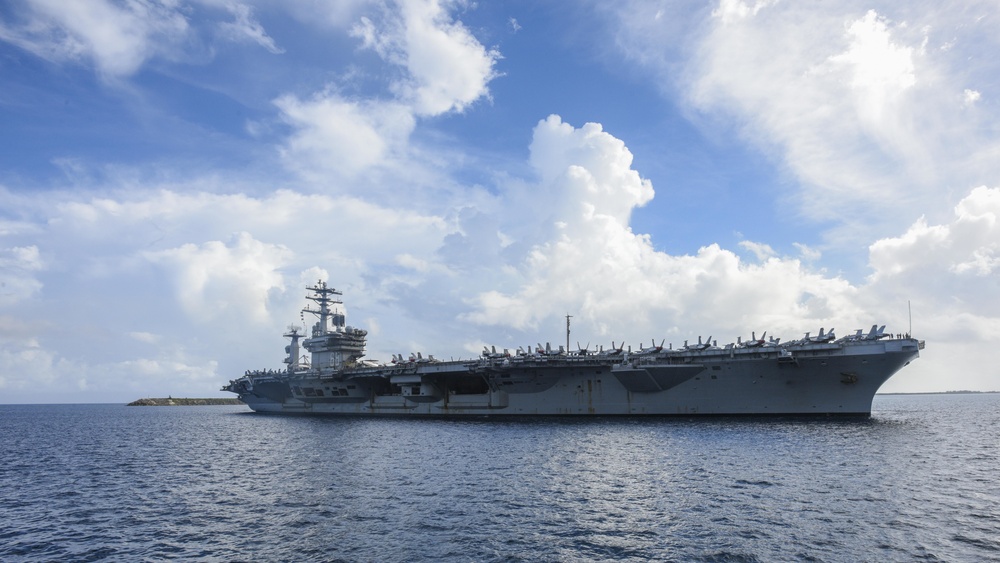USS Nimitz Arrives in Guam