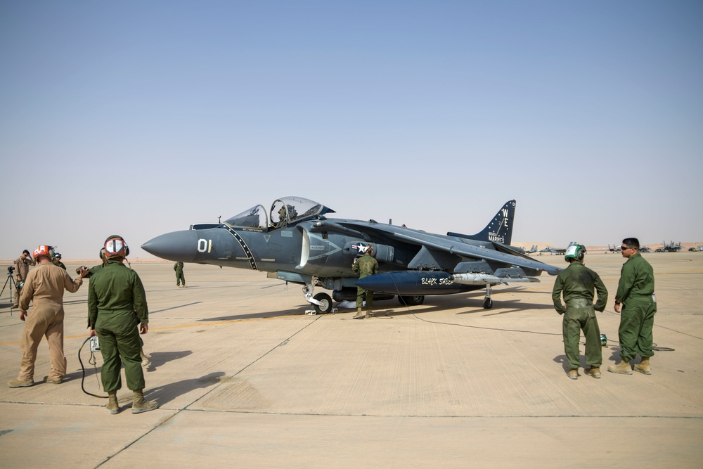 Harriers launch from PSAB