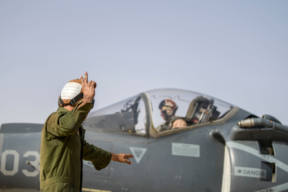 Harriers launch from PSAB