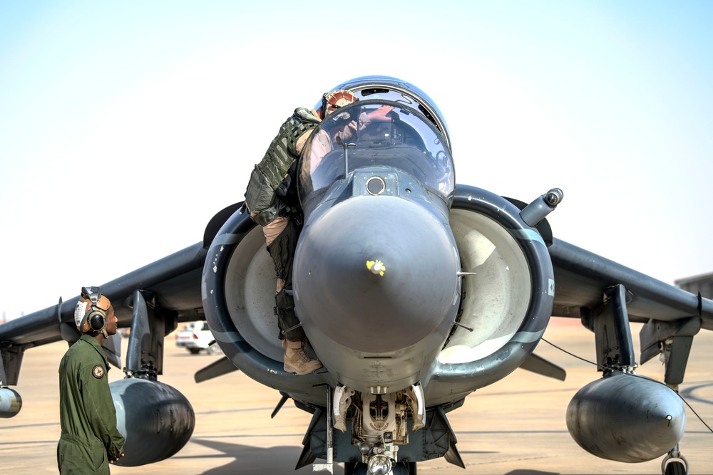 Harriers launch from PSAB