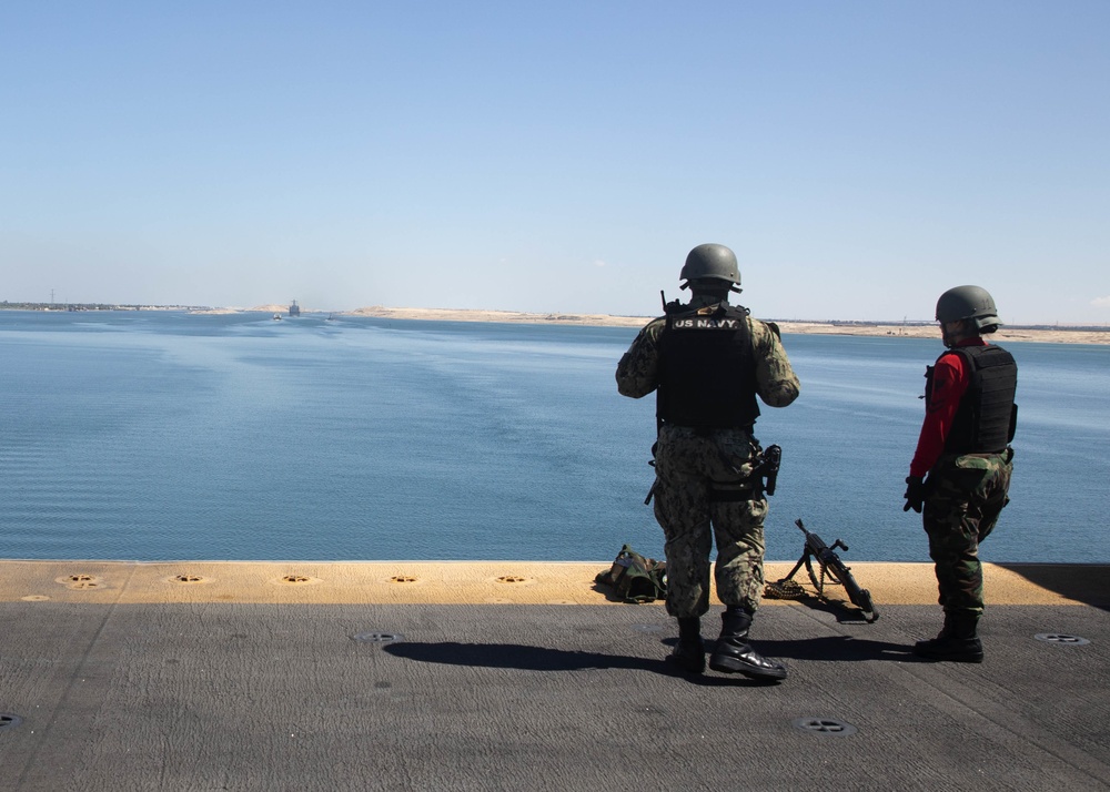 DVIDS - Images - USS Bataan (LHD 5) Transit Suez Canal [Image 6 Of 6]