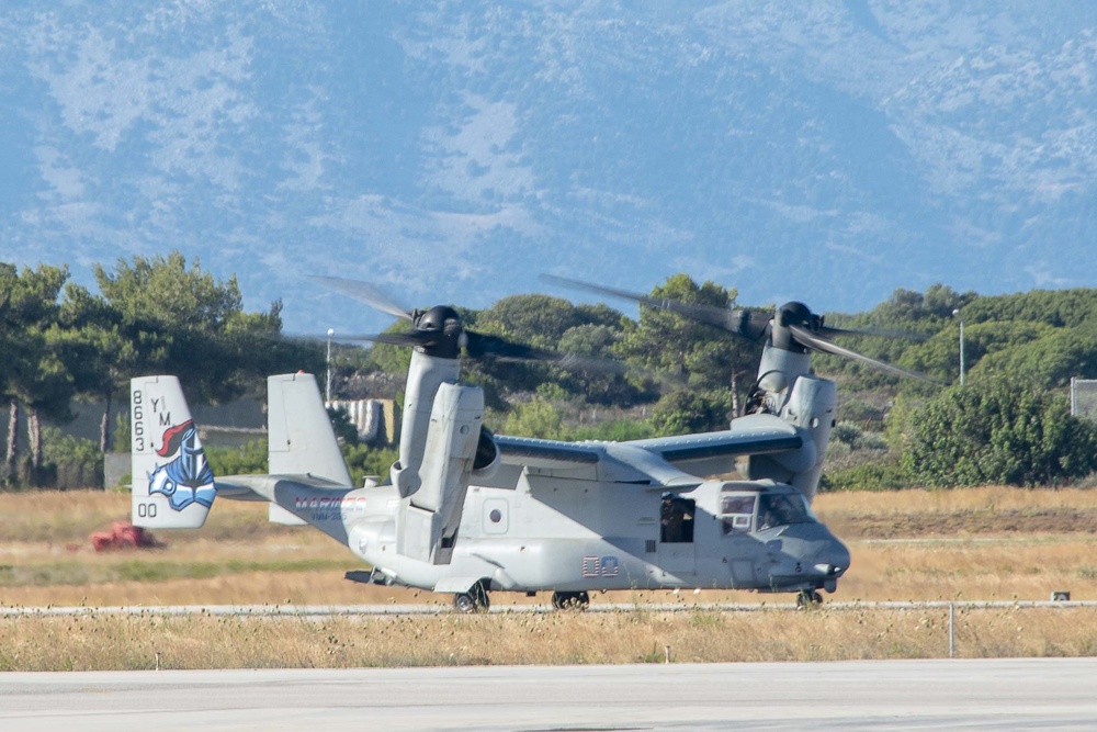 26th MEU Marines Transit NSA Souda Bay, Greece