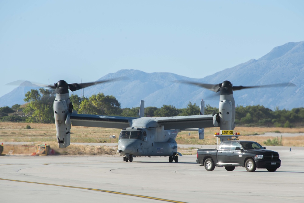 26th MEU Marines Transit NSA Souda Bay, Greece