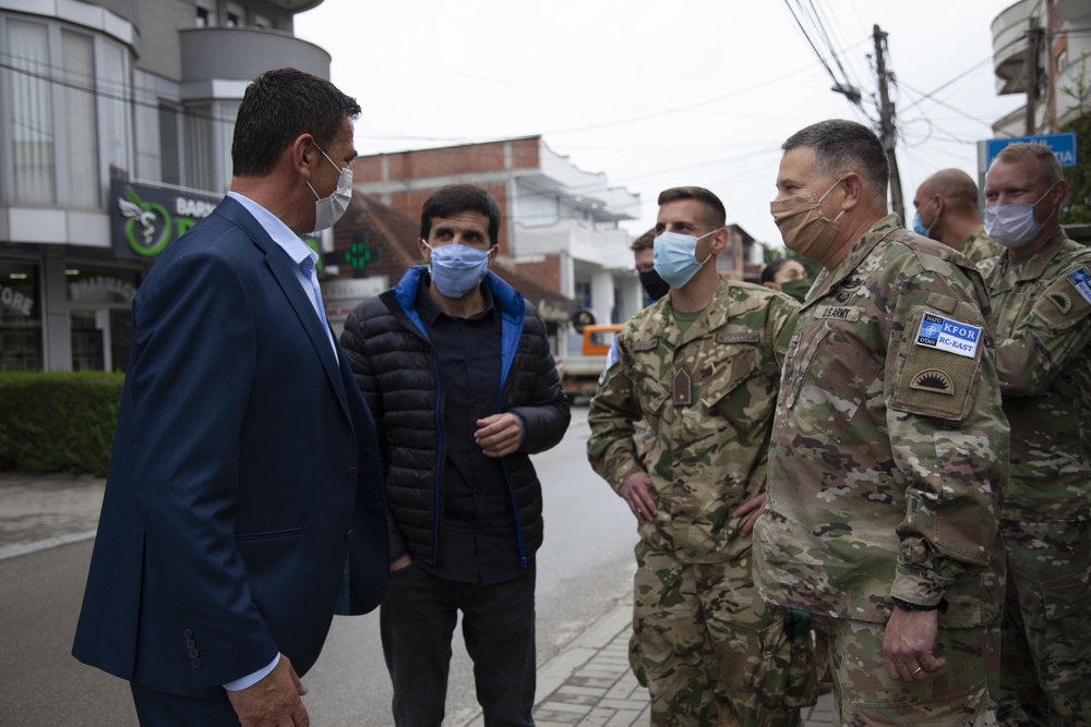 KFOR RC-E LMT delivers PPE to Podujevo Clinic