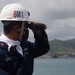 USS Princeton pulls into Guam for a Safe Haven Liberty Port Visit