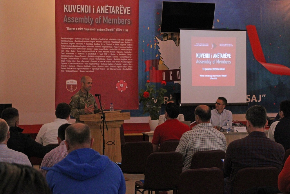 KFOR RC-E Chaplains attend a Religious Assembly in Pristina