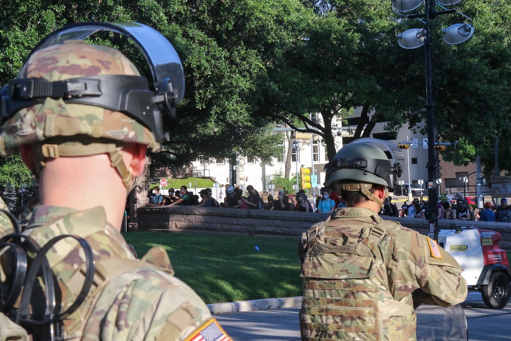 Texas Guardsmen support law enforcement partners in civil disturbance operations