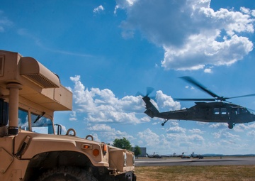 141st and 1-169 Team Up for MEDEVAC Training