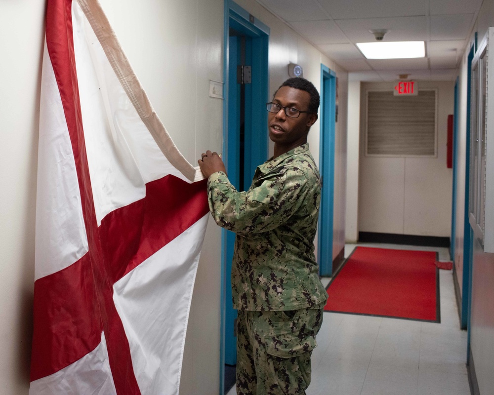 Hanging Victor Flag