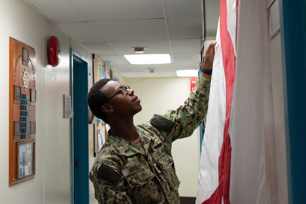 Victor Flag Hanging