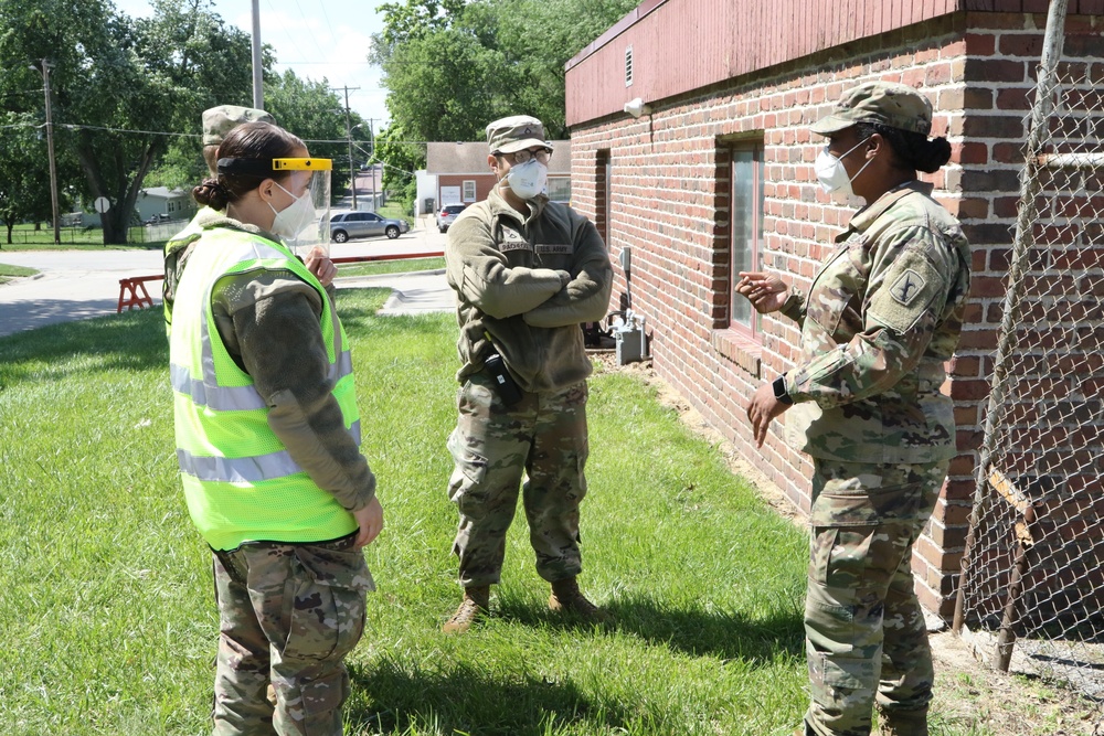 Nebraska Soldiers, Airmen provide COVID-19 testing Nebraska City