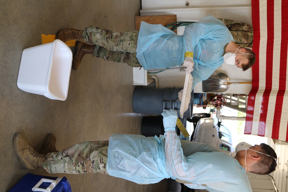 Nebraska Soldiers, State Patrol partner together for COVID-19 testing in Burwell