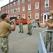 Sailors assigned to USS Constitution demonstrate how guns would have been fired during the age of sail