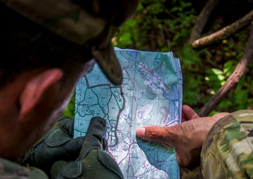 118th MMB Competes in Land Nav Relay Race