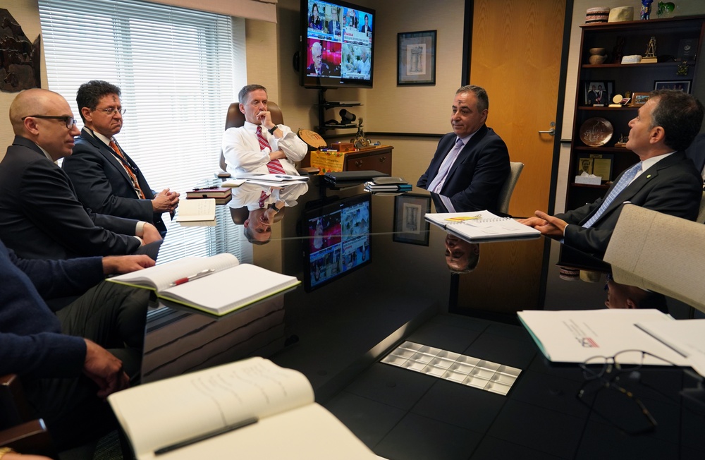 USAID Administrator Mark Green meets with Victor Simons, of Simons Group
